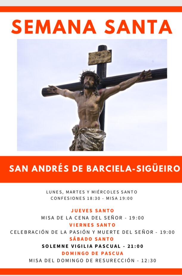 Semana Santa en Barciela-Sigüeiro 2019 Santo André da Barciela / 
Barciela